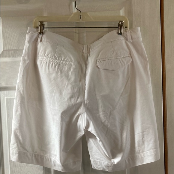 Bundle of Talbots striped shirt, white Dockers golf shorts & pink lace crop top - Picture 7 of 10